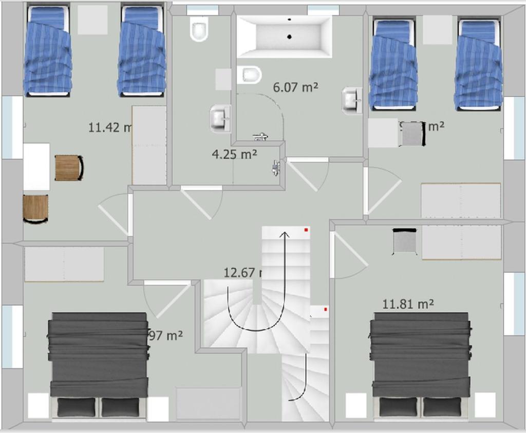 Вилла Ferienhaus 2 Quint Altenkirchen Альтенкирхен Экстерьер фото